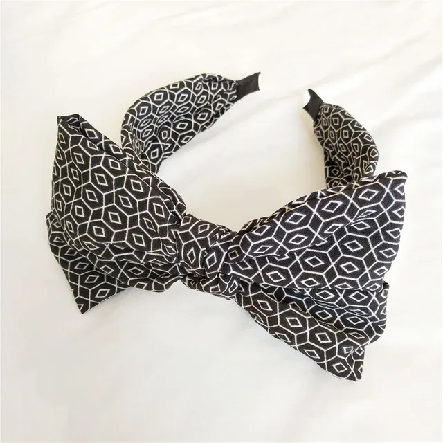 Floral Big Bow  Hairbands  For Women Korea Hair Accessories For Girls Hair Band Hair Bows  Hairband Headbands plum