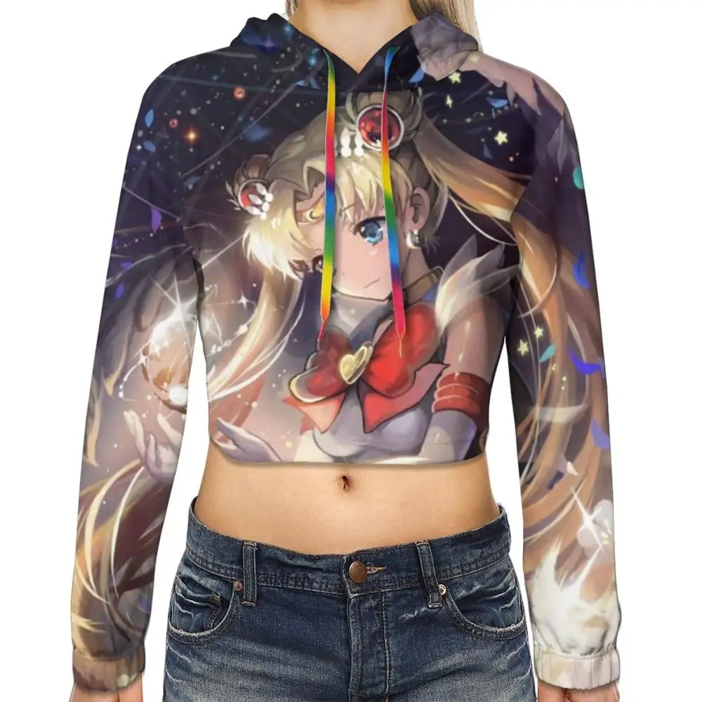 New Fall/Winter 2020 Sailor Moon Lady Hoodie Fashion Girl Crop sexy Hoodie Sailor Moon Warrior Hoodie