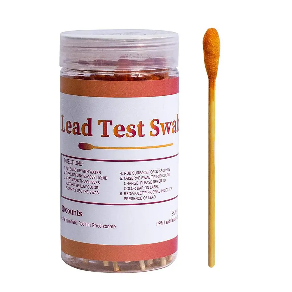 60pcs Instant Lead Test Kit Accurate Cotton Swab or All Painted