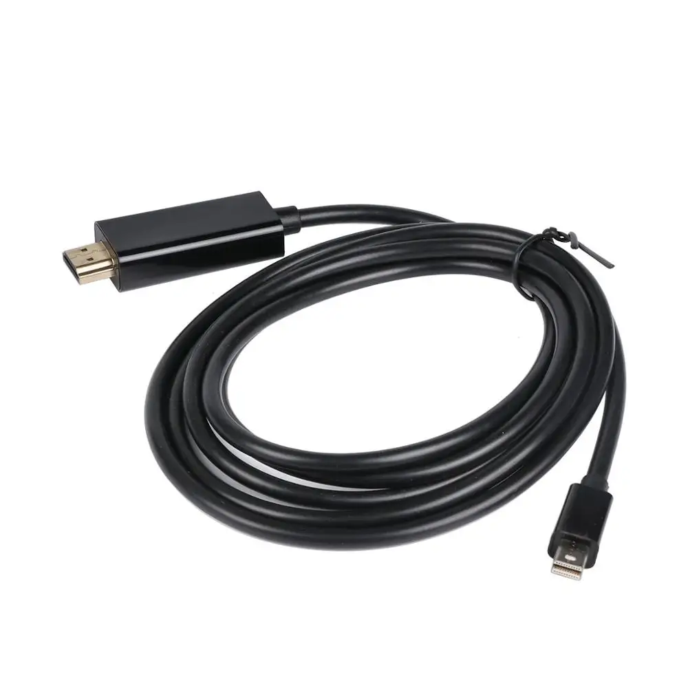 

1.8M/6FT Mini DP to HDMI Cable Adapter for DisplayPort Male to HDMI Male Cable Adapter for Macbook Pro Air Projector Mini