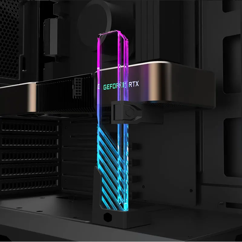 Cooler Master ARGB GPU soporte de sincronización direccionable RGB, soporte VGA para computadora