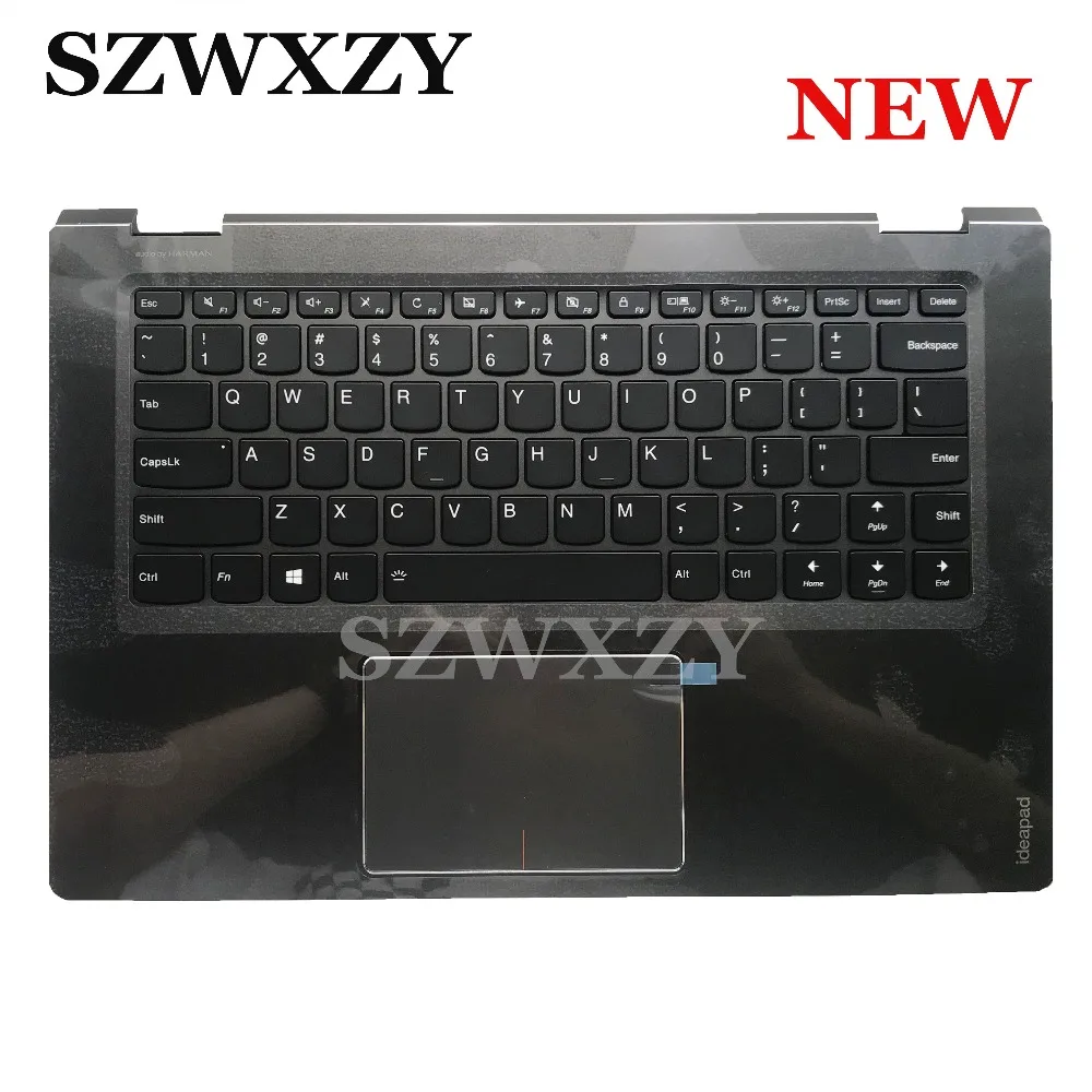 5CB0L46004 для lenovo Flex 4-1470 Flex 4-1435 Yoga 510-14IKB клавиатура Упор для рук США раскладка с тачпадом