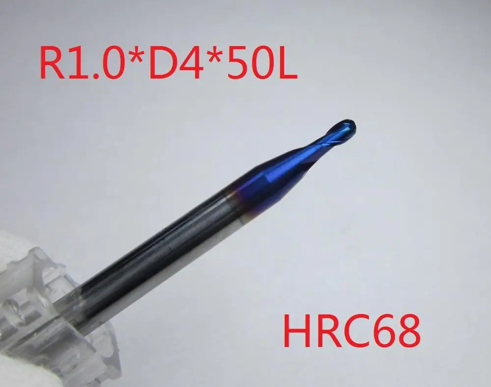 CAB2-R1.0-68 1 шт. HRC68 R0.5 R1 R1.5 R2 R2.5 R3 R4 R5 R6 Ø 5 мм 12 мм карбидные сферические концевые фрезы Фреза для термообработки материалов - Длина режущей кромки: CAB2-R1.0-68