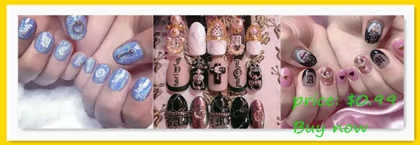 Newest MG505-02 lable design nail stickers 3d Japan Korea style nail decals self-adhesive DIY nail decoration tools