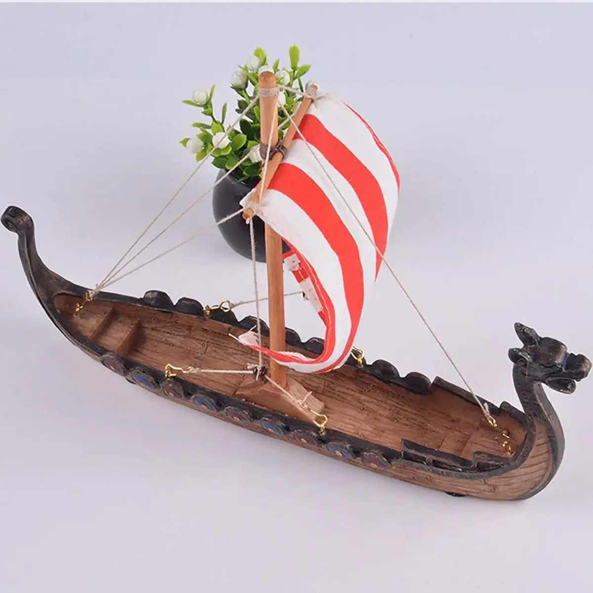 Viking longship dragon boat ornaments Carved resin craft home decorations vikings ships sailing model toy gifts pirate boat Viking longship dragon boat ornaments Carved resin craft home decorations vikings ships sailing model toy gifts pirate boat