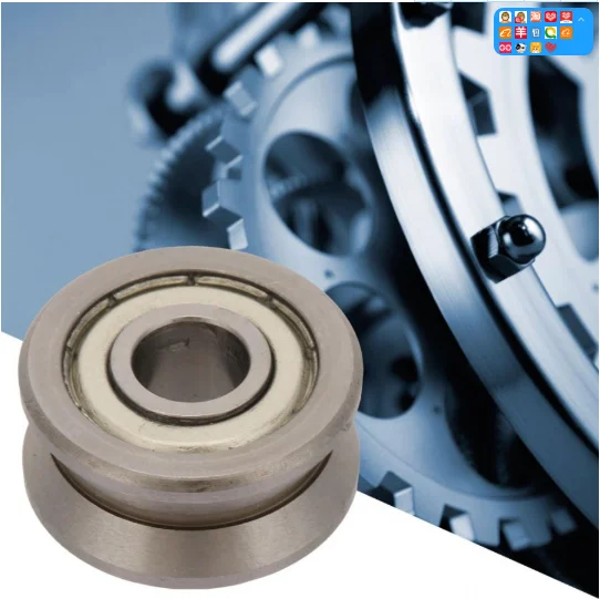 LV20/10 Steel Double Roller Bearing Guide 10x30x14mm High
