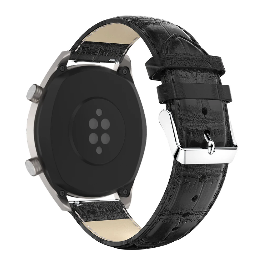 Ремешок кожаный для Huawei Watch GT 2 42 мм 46 браслет смарт часов Honor Magic Active 22