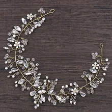 Диадема невесты свадебное платье аксессуары горный хрусталь свадебная заколка для волос повязка