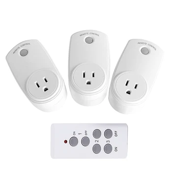 

United States Remote Control Socket Outlet Plug 433.92MHZ Rf Remote Power Socket Compatible Broadlink RM Pro+ 10A 2200W for Home