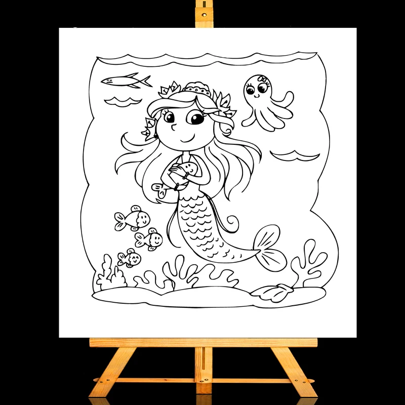 

ZhuoAng Mermaid Clear Stamps/Card Making Holiday decorations For scrapbooking Transparent stamps 13*13cm