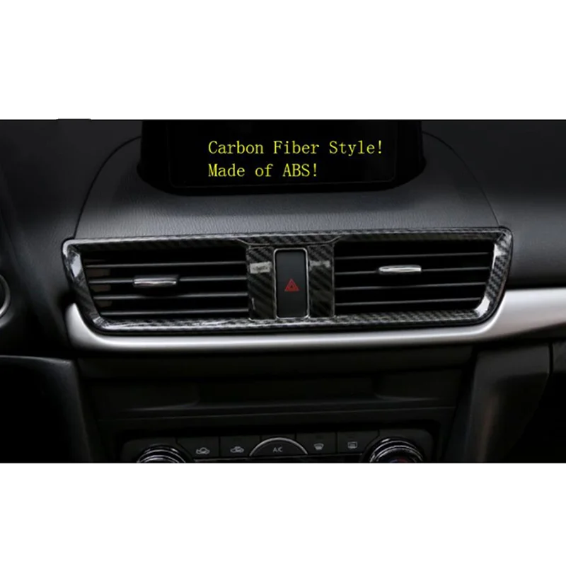 Для Mazda 3 AXELA Sedan хэтчбек ABS аксессуары для интерьера Средний Кондиционер AC выход вентиляционное отверстие крышка отделка