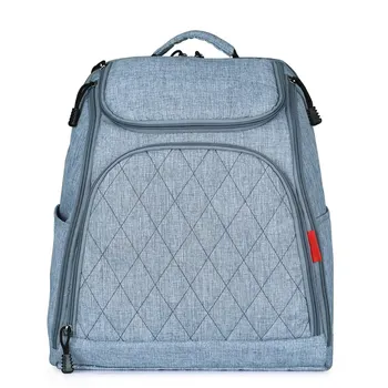 

Baby Diaper Bag Large Capacity Fashion Mummy Nappy Bag Nursing Bag Travel Backpack for Baby Care Grey