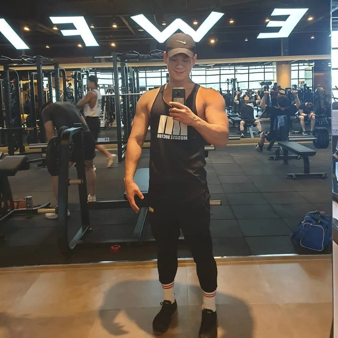 Muscle Dr. Brothers, корейский стиль, свободный, корейский стиль, спортивный жилет, мужской, чистый хлопок, для бега, i-образный жилет, настраиваемый