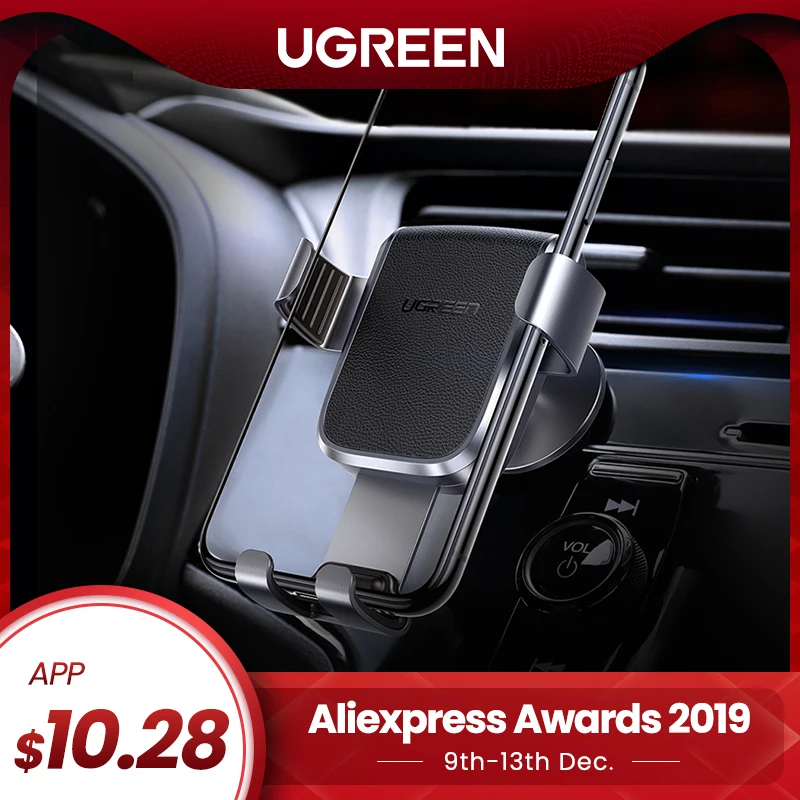 Comprar Ugreen soporte para teléfono móvil en coche para iPhone XR soporte para celular automático soporte para tablero soporte para Smartphone soporte gravitatorio