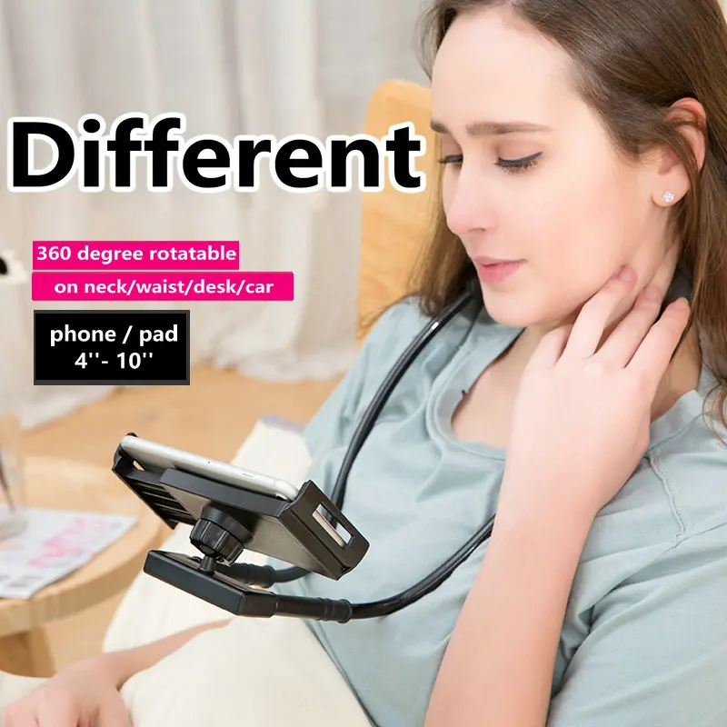  Tonbux Multi-Function Flexible Mobile Phone Holder Neck Lazy Bracket Bed 360 Degree Phones Holder S