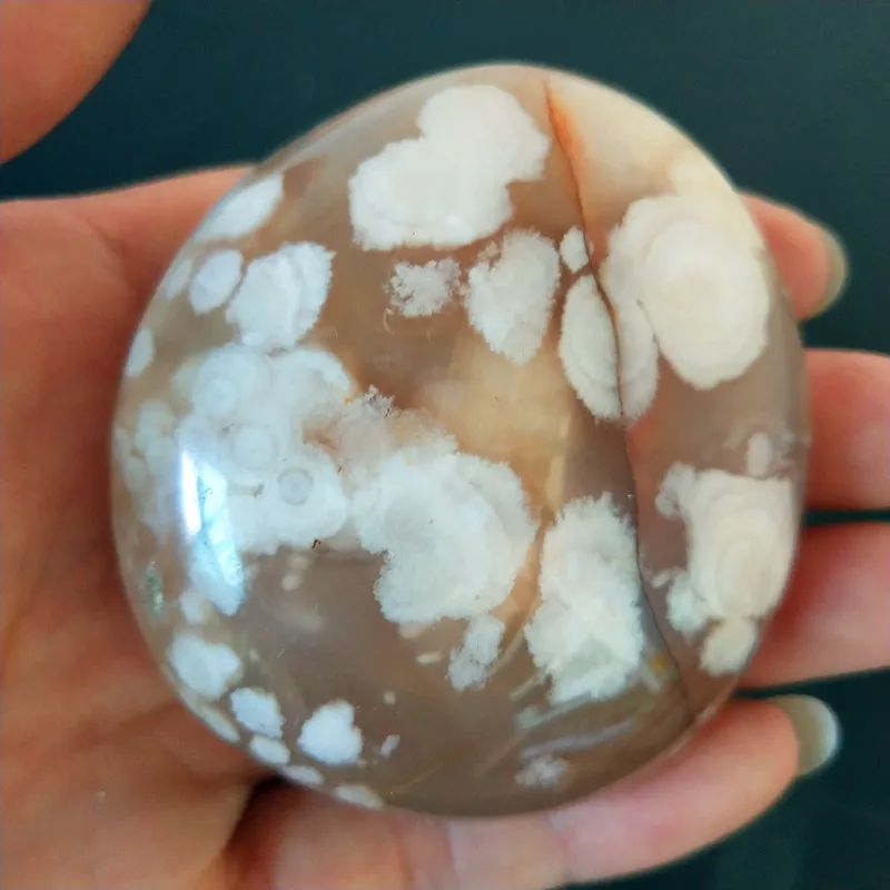 Натуральный камень цветущая вишня агатоныкс агата пальмовые камни манеж маленькие камни и кристаллы заживляющие кристаллы - Цвет: H67       144g