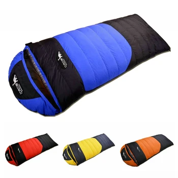

Envelope Type Sleeping Bag Spring Autumn Outdoor Camping Travel Hiking Waterproof Duck Down Sleeping Bag Duck Down Content 800g