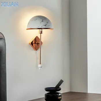 

Modern Nordic LED Wall Lamp Creative Metal Wall Lights for Bedside Hotel Restaurant Living Room Lighting Fixture E27 LED