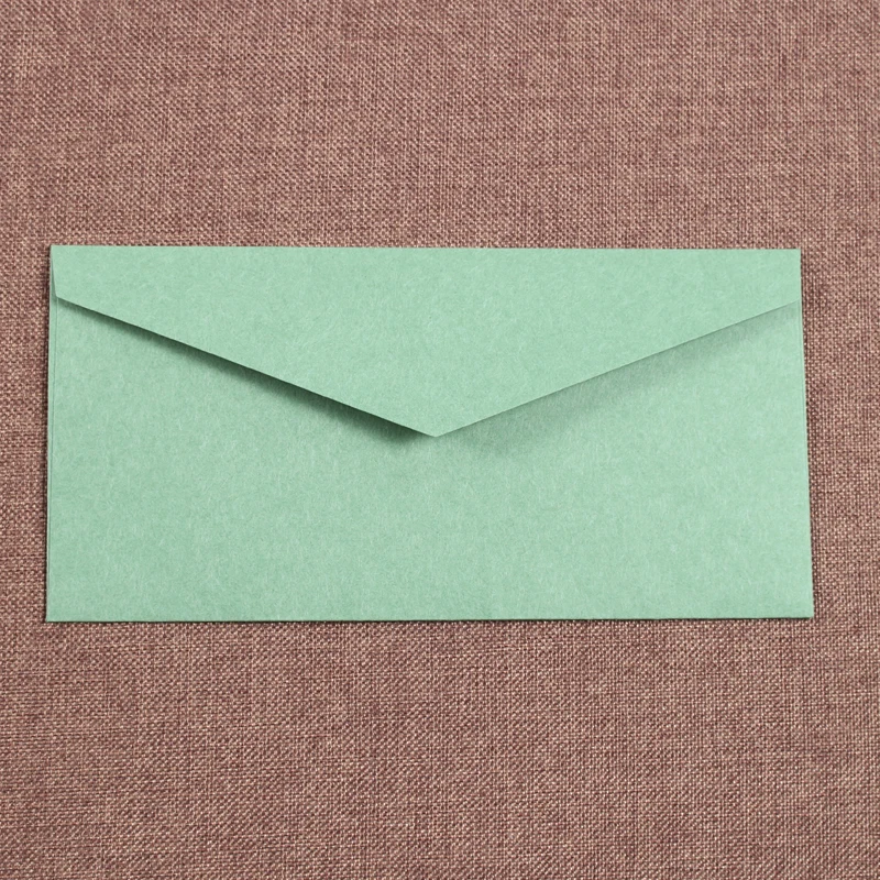 5 шт./лот, винтажные конверты из крафт-бумаги, красные, черные, европейский стиль, конверт для визиток, приглашения - Цвет: green