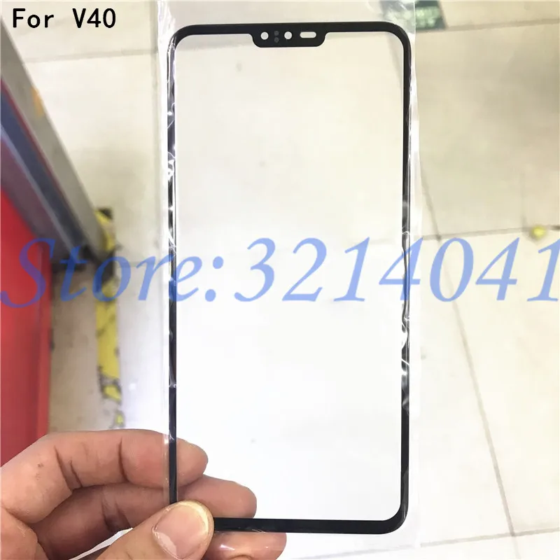 Черный 6," для LG V40 Переднее стекло сенсорный экран lcd внешняя панель для ремонта верхней крышки объектива Запасная часть