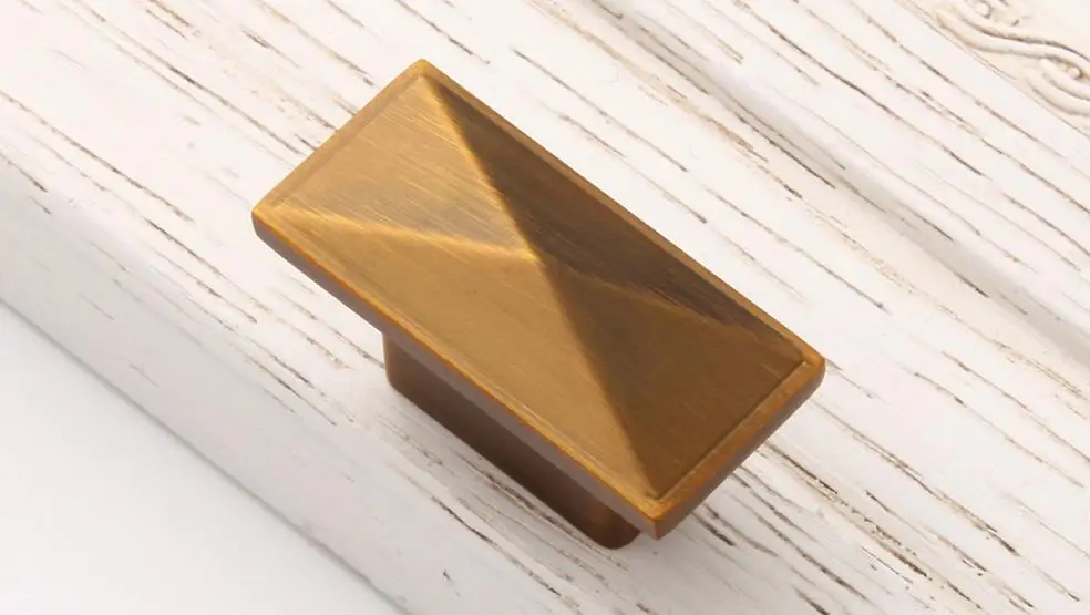 Vintage Dresser Knobs Drawer Pulls Handles Antique Brass / High Quality Square Cabinet Handle Pull Knob Furniture Hardware
