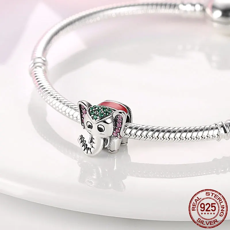 Genuine 925 sterling silver marine animal hanging bead pendant suitable for original Pandora bracelet ladies fashion jewelry