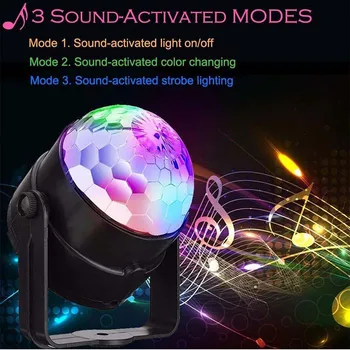 

LED Disco Ball Light Effect DJ Automatically LED Party Bar Pubs Remote Control Disco Ball Lamps