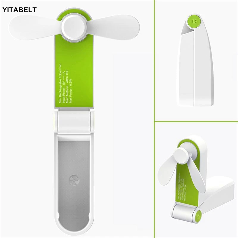 

Mini Portable USB Pocket Folding Fan Rechargeable Household