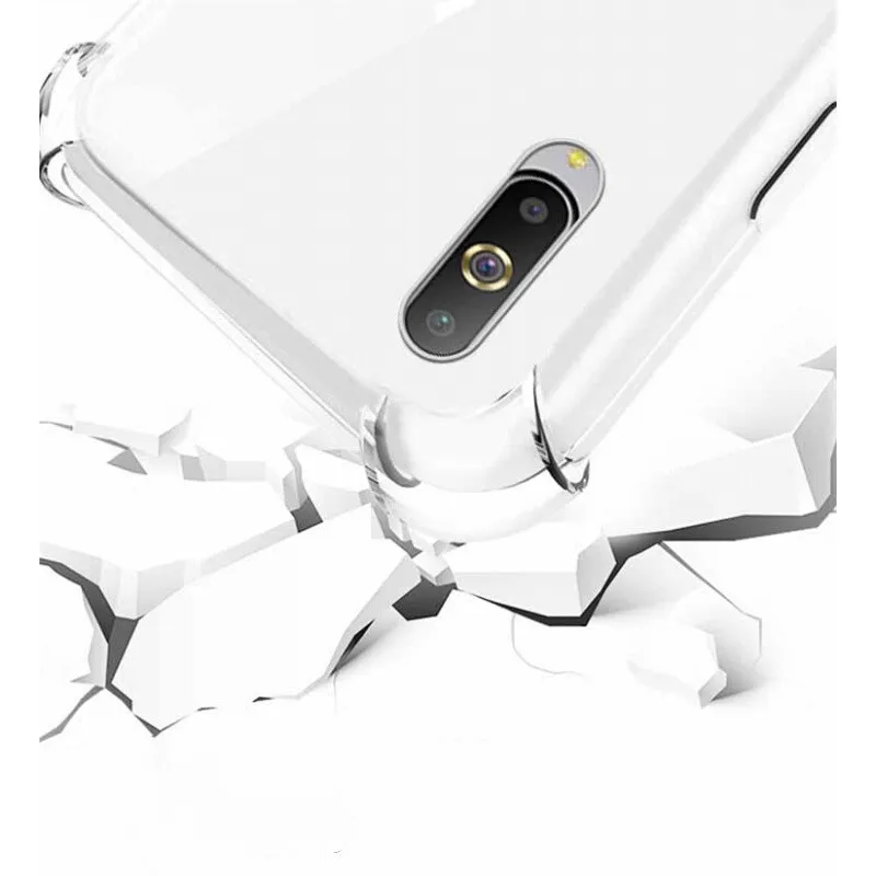 Transparent Phone Case For Samsung Galaxy A70 Case Phone Screen Protector For Galaxy A70 Cover Soft TPU Silicone Case For A70