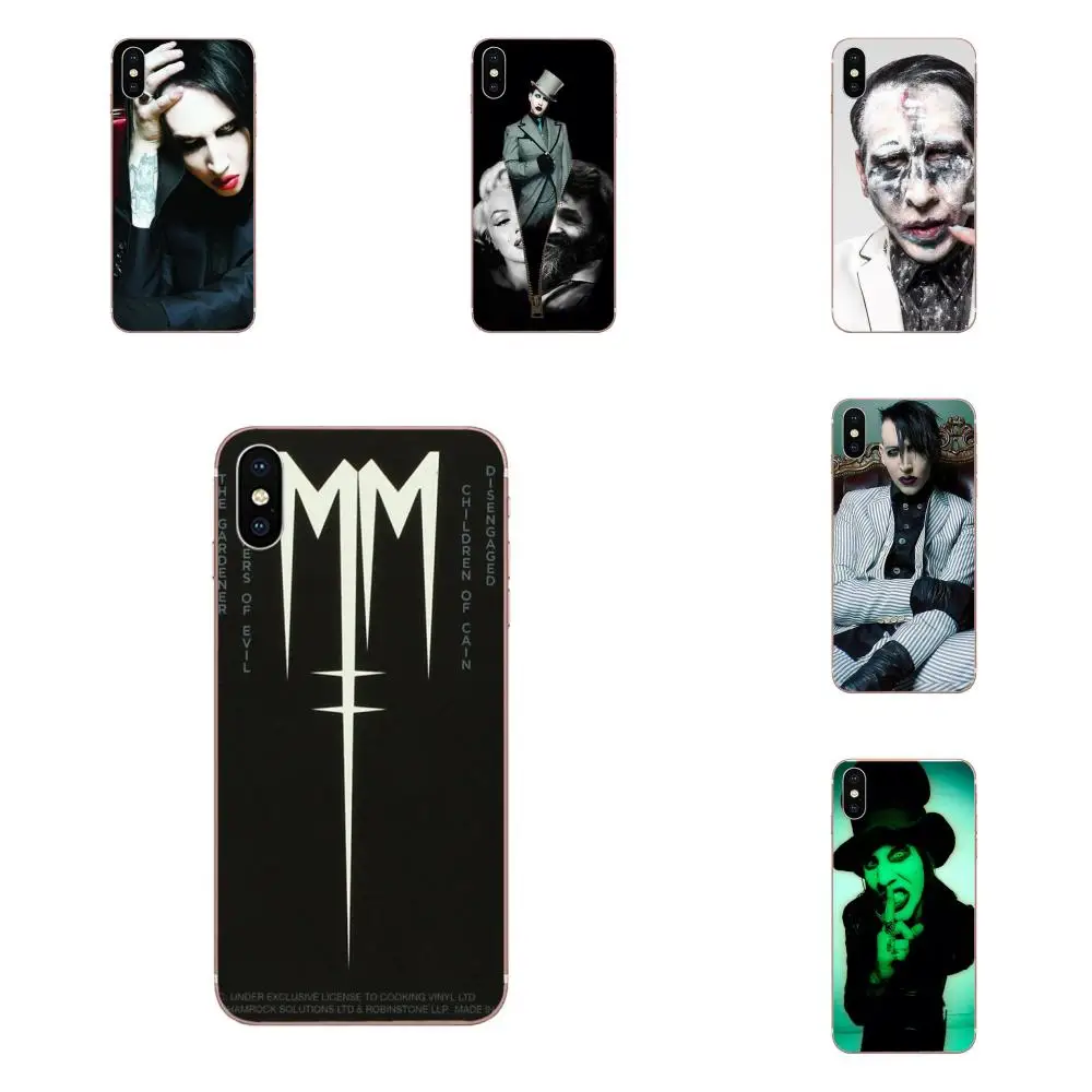 Мягкий чехол из ТПУ с сумочки для аксессуаров Xiaomi Redmi Note 2 3 3S 4 4A 4X5 5A 6 6A Pro Plus Менсона