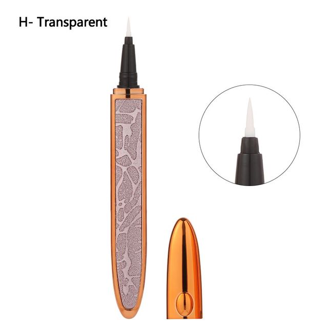 2 In 1 Magic Lash Liner Glue Pen Non Magnetic No Glue Liquid Eyeliner Waterproof Long Lasting Fast Dry Eye Makeup