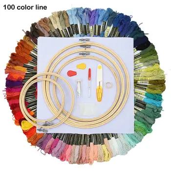 

Magic Embroidery Pen Punch Needle Kit Craft Embroidery Threads Cross Stitch Embroidery Hoop DIY Knitting Sewing Accessory Tools