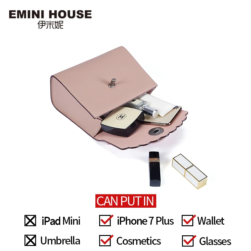 EMINI HOUSE Camellia сумочка Роскошные сумки женские сумки дизайнерские сумки через плечо для женщин сумка через плечо сумка-мессенджер