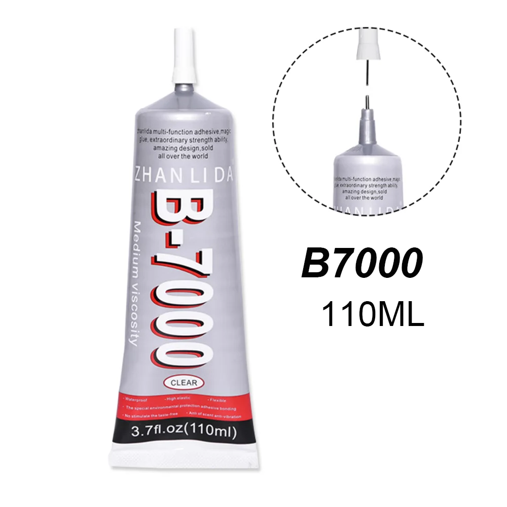 

110ML B7000 Glue Super Epoxy Adhesive B-7000 Multi Purpose Fabric Textile Phone Touch Screen LCD Rhinestone Hobby Jewelry Pearl