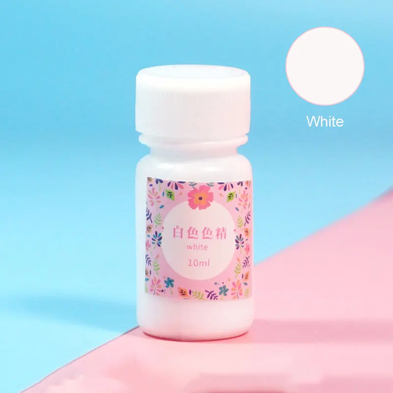 White dye Ювелирные изделия DIY Инструменты AB Смола 3: 1 AB Cola прозрачная твердая эпоксидная смола краситель Блеск порошок плесень для изготовления ювелирных изделий Смола ремесло - Цвет: White dye