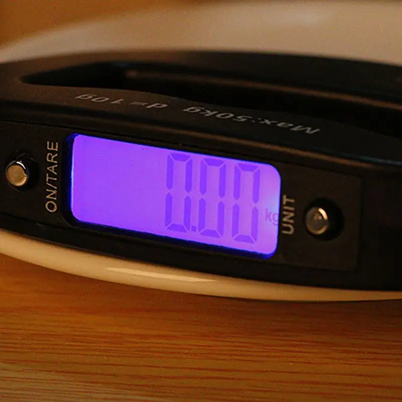 

HOT Digital Luggage Scale Hand Held Checked Airport Baggage Bag Carry On LCD 110 lb.