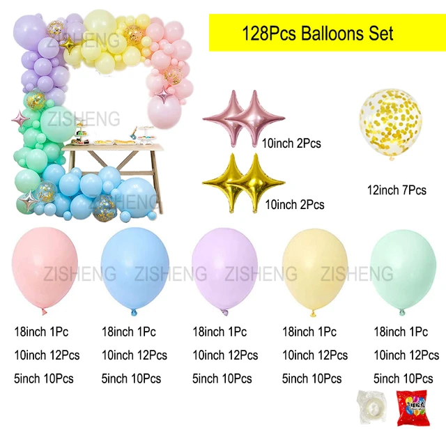 Kit d'arche de ballon pastel pour filles, fournitures de fête, anniversaire,  mariage, baby shower - AliExpress