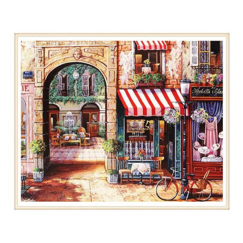 Frameless Arch DIY Digital Oil Painting By Numbers Canvas Modern Wall Art Picture For Home Artwork Room Decor