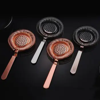 

1Pc Sprung Bar Cocktail Strainer Stainless Steel Deluxe Strainer Bar Strainer Bar Tool Wine Ice Strainer Bar Percolator