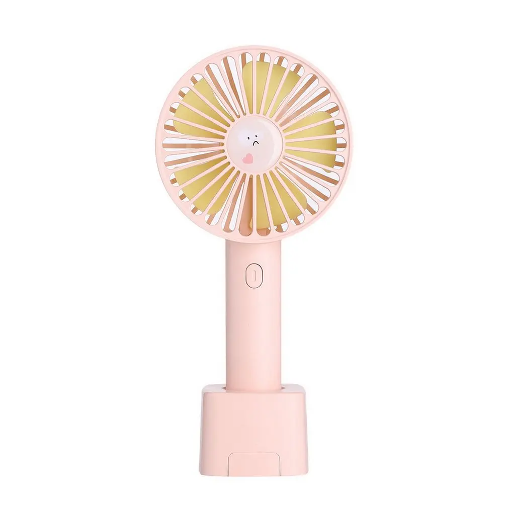 

Summer Mini Handheld Fan 3 Speeds Adjustable Desktop Fan USB Rechargeable Summer Cooling Fan for Travel Home
