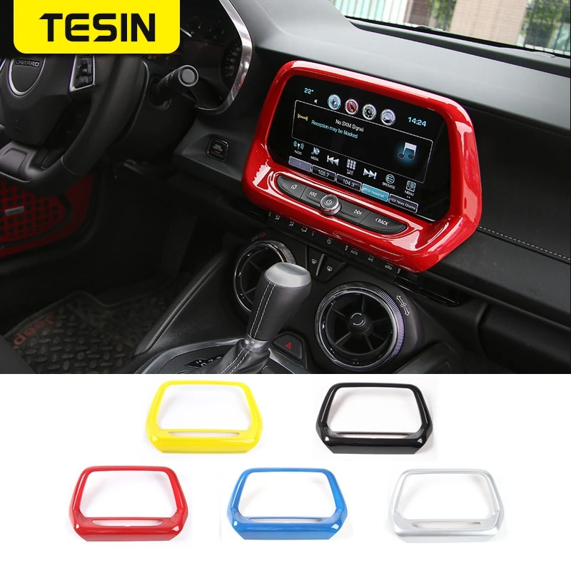 

GPS Navigation Panel Cover Media Screen Frame 8.0 inch 6th Gen for Chevrolet Camaro 2017+ ABS Car Styling Interior Accessories