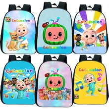 Cocomelon Mochila de dibujos animados para niños y niñas, bolsa pequeña para guardería, regalo