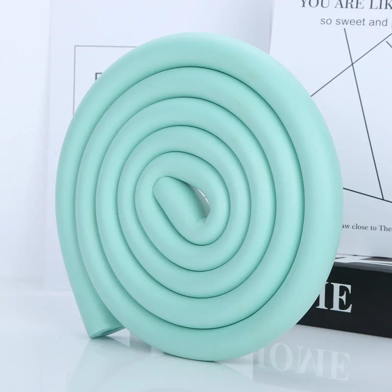 U Shape Mint Green 2 м DIY Cut детский защита для стола защитные насадки для углов U L форма Подушка для дома Детская безопасность защитная лента из пенки в полоску - Цвет: U Shape Mint Green