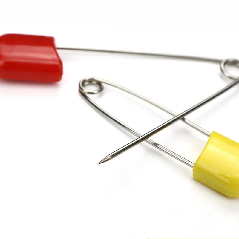 Description Picture 5 of item10/20Pcs Plastic Head Safety Pins 4/5.5cm Safety Locking Cloth Baby Diaper Nappy Pins Needle DIY Pins Sewing Accessory Markers