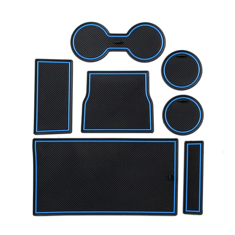 7 шт./компл. Премиум интерьер Custom Fit подстаканник Многофункциональный центральной консоли лайнер салона автомобиля аксессуары - Название цвета: B