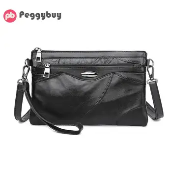 

Leather Soft Shoulder Crossbody Bags Women Retro Solid Color Clutch Handbag Messenger Bag Female Travel Handbags and Purses