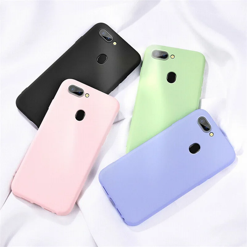 For OPPO R17 R15 R11 Pro A83 F11 Shockproof Liquid Silicone Soft Thin Cover Case For OPPO Reno 10X Zoom F9 Pro A7X A3 A83 Coque