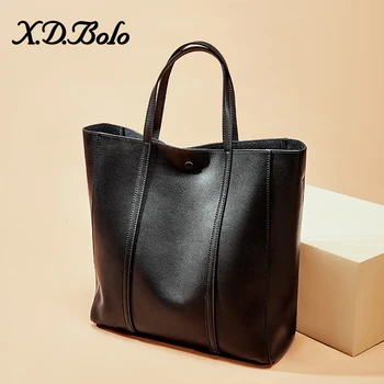 

XDBOLO Luxury Brand Women Leather Handbags Women's Tote Bag Large Female Shoulder Bags Bolsas Femininas Femme Sac A Main Red