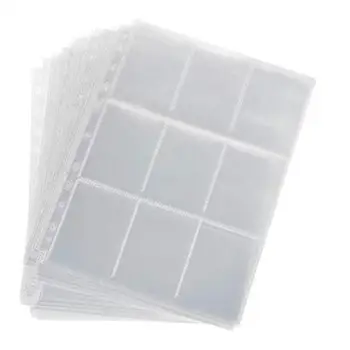 

Game Card Collection Transparent Nine Grid 11 Hole Card Page Insert Card Page Table Game Collection Volume Loose Leaf