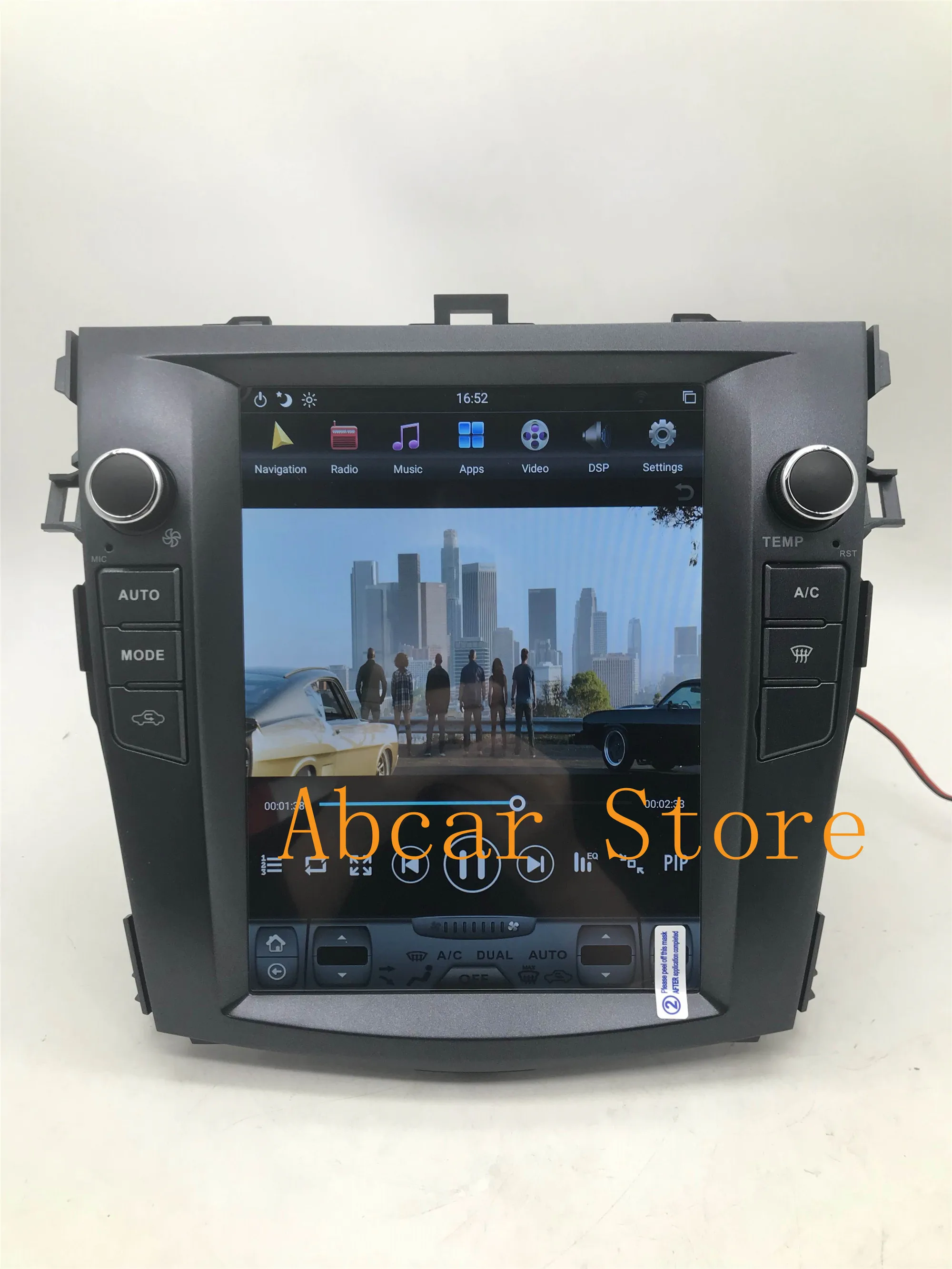 Вертикальный автомобильный DVD плеер 10 4 дюймов в стиле Тесла Android 9 0 GPS для Toyota Corolla